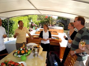 Champagne on Tango Barge - Canal du Midi © Barge Vacations